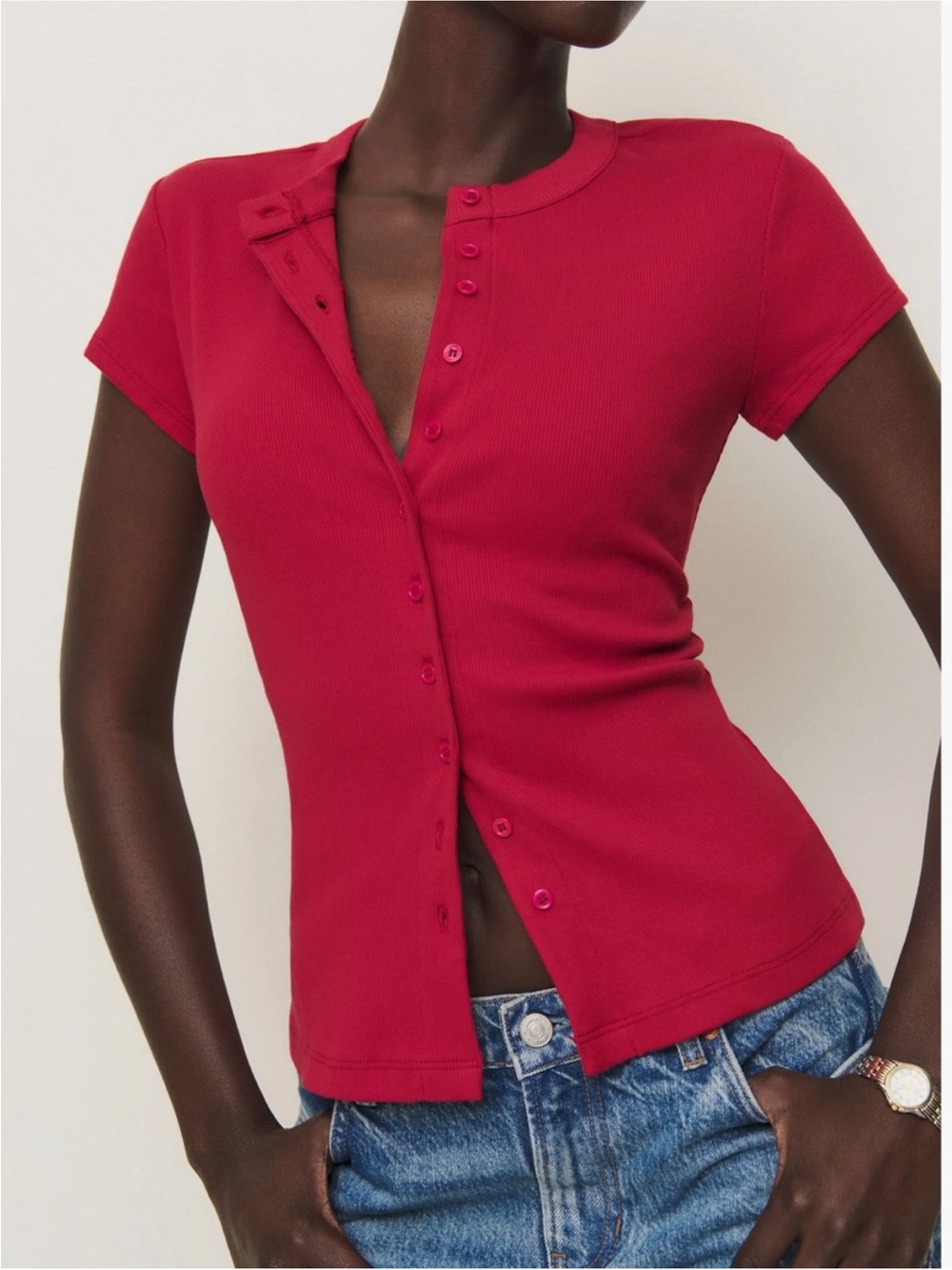 Reformation Raelynn Knit Top - Picture 1 of 3